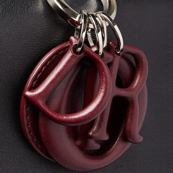 Christian Dior Black Calfskin/Patent Leather Be Dior Small Flap Bag 845-050725 - Picture 10 of 12